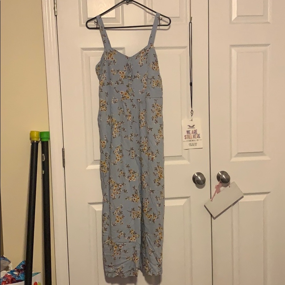 Blue flower romper